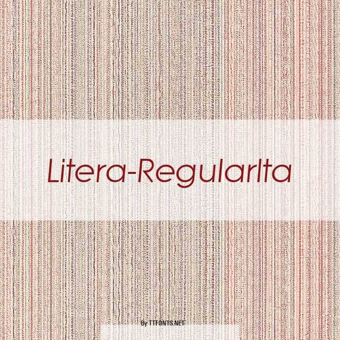 Litera-RegularIta example