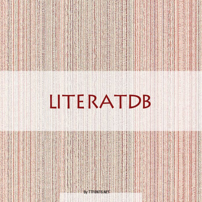 LiteratDB example