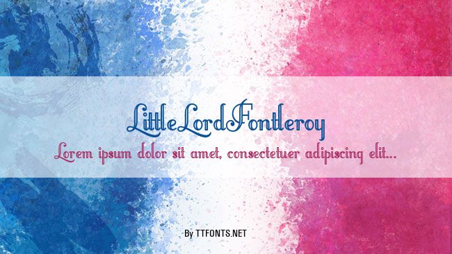 LittleLordFontleroy example