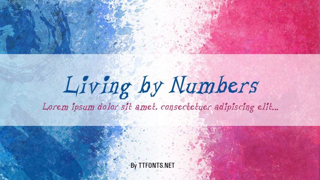 Living by Numbers example