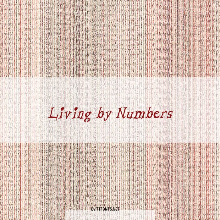 Living by Numbers example