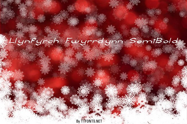 Llynfyrch Fwyrrdynn SemiBold example