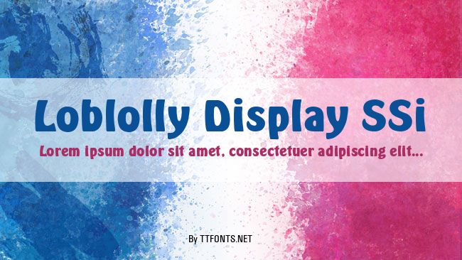 Loblolly Display SSi example