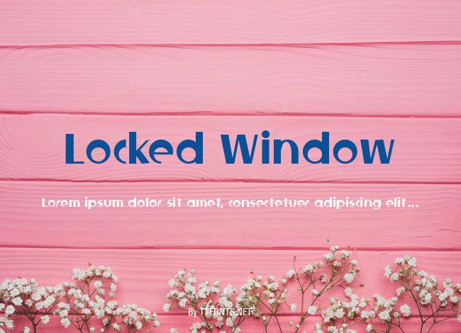 Locked Window example