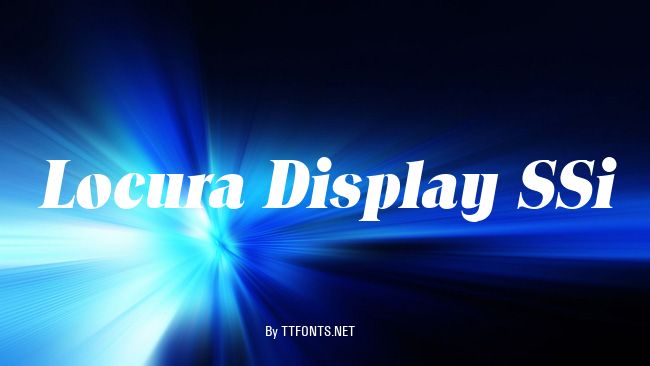 Locura Display SSi example