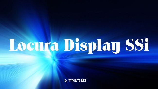 Locura Display SSi example