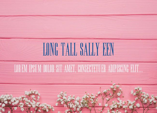 Long Tall Sally EEN Plain Font