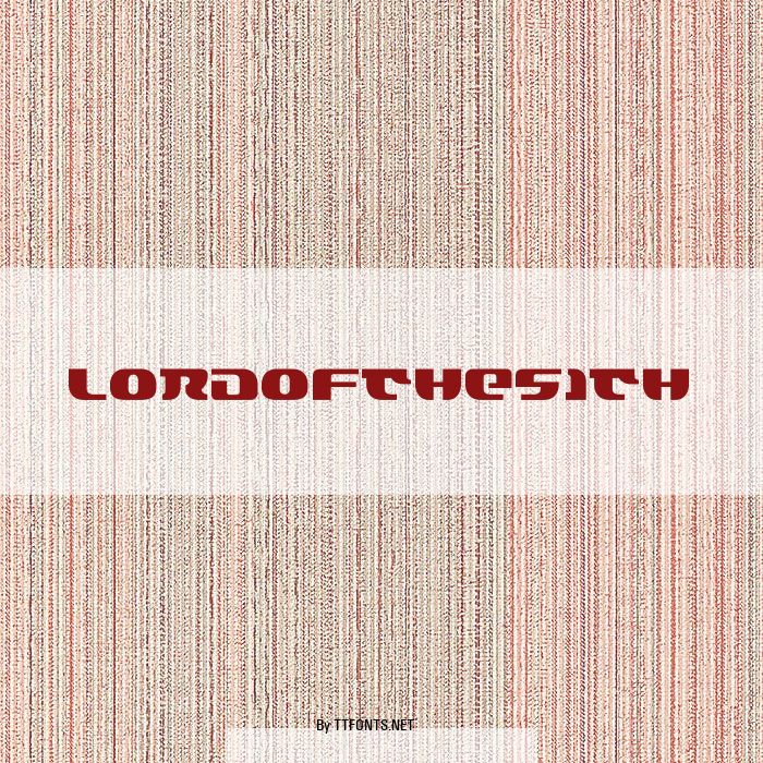 LordoftheSith example