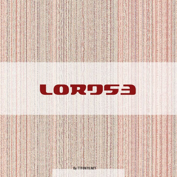 LORDS3 example