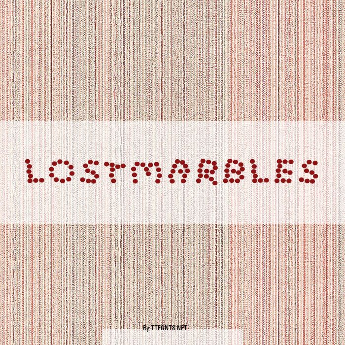 LostMarbles example