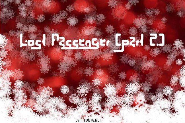 Lost Passenger (part 2) example