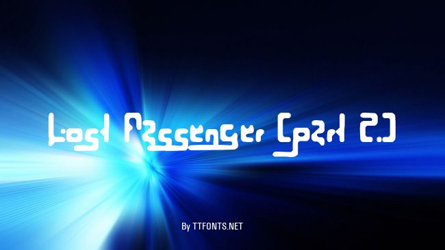 Lost Passenger (part 2) example