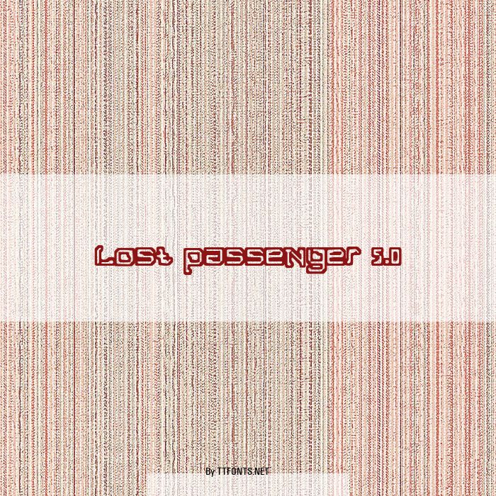 Lost passenger 5.0 example