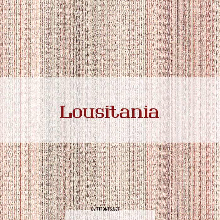 Lousitania example