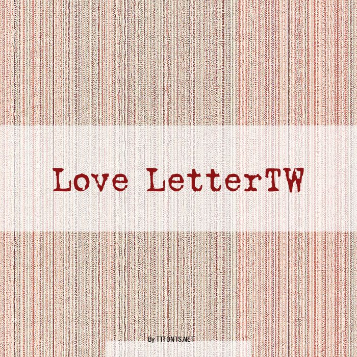 Love LetterTW example