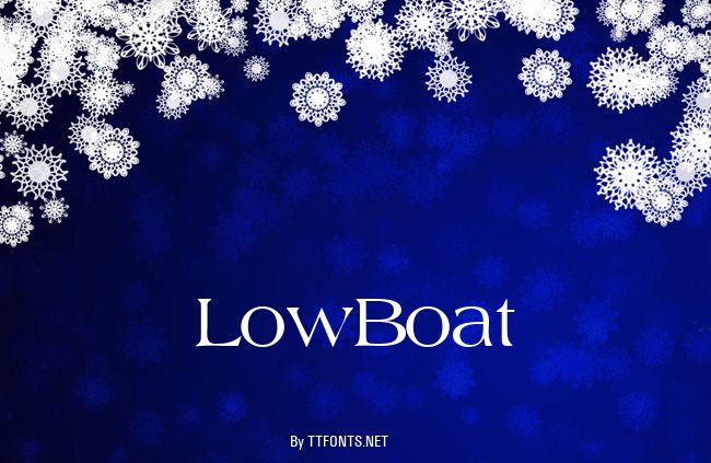 LowBoat example