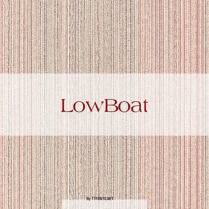 LowBoat example