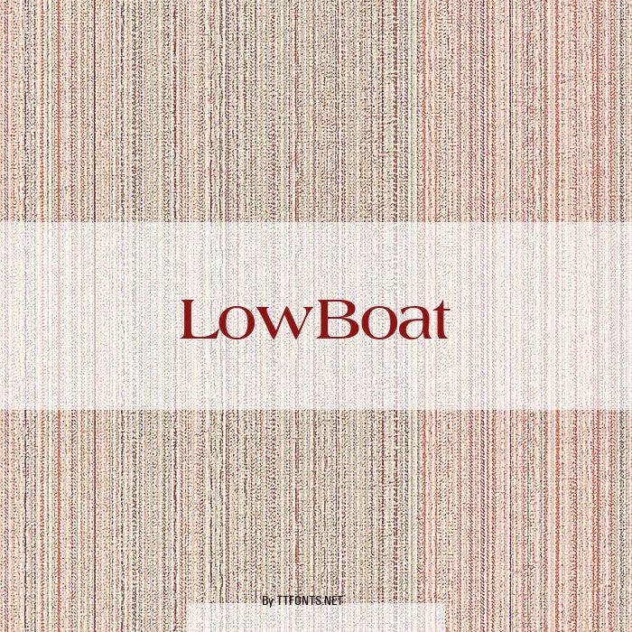 LowBoat example