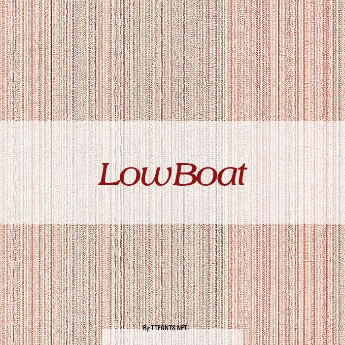 LowBoat example