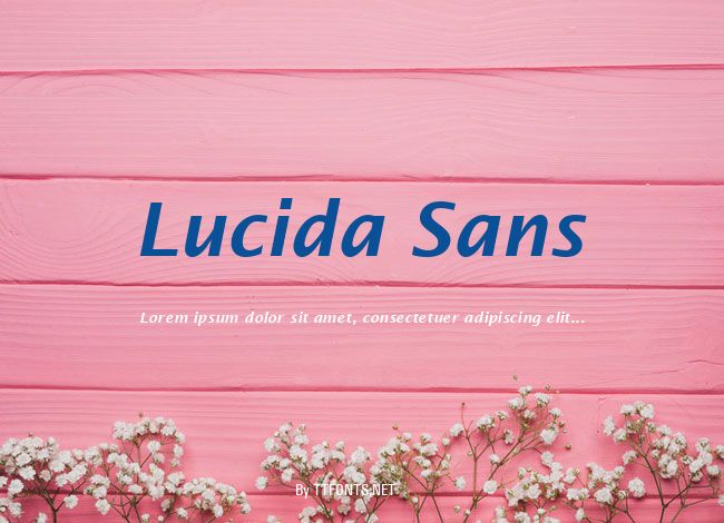 Lucida Sans example