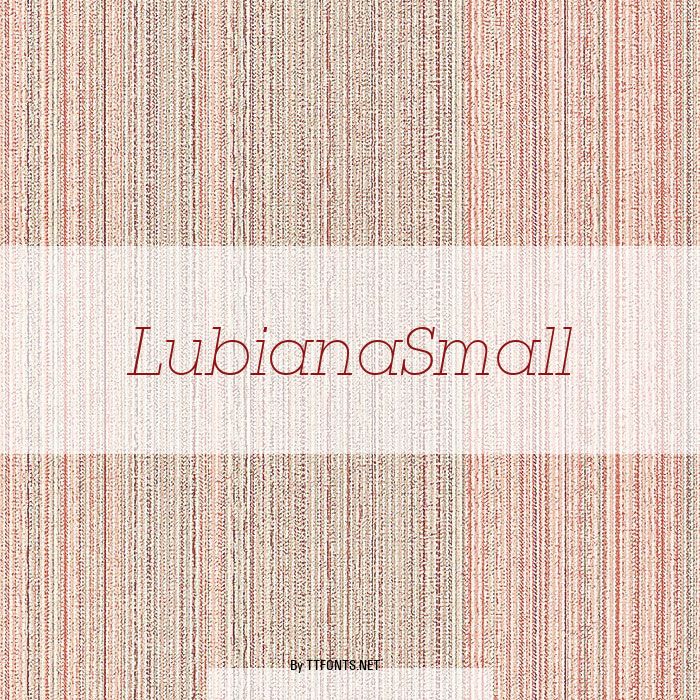 LubianaSmall example