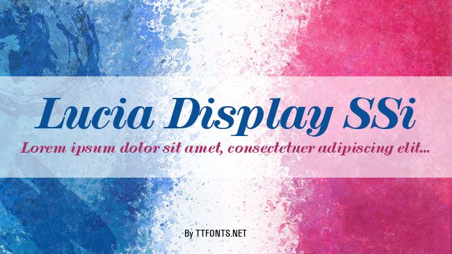 Lucia Display SSi example