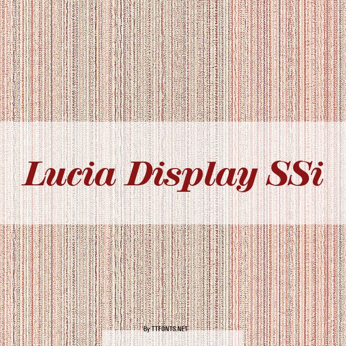 Lucia Display SSi example