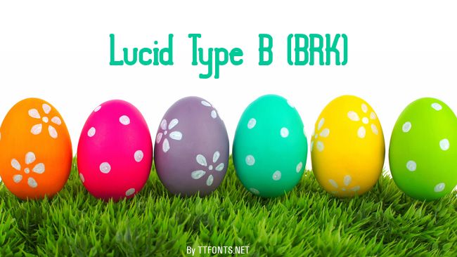 Lucid Type B (BRK) example