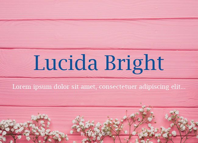 Lucida Bright example