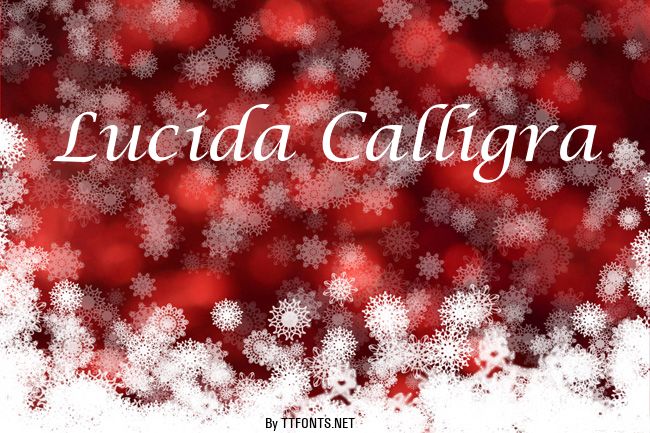 Lucida Calligra example