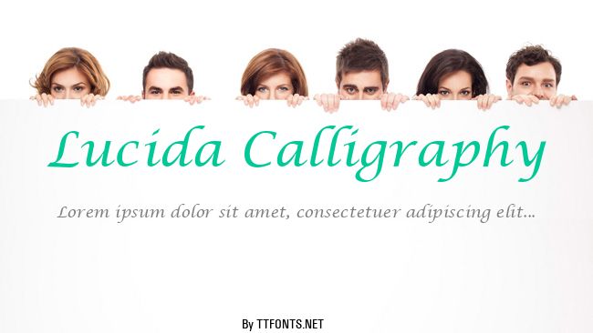 Lucida Calligraphy example