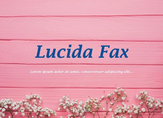 Lucida Fax example