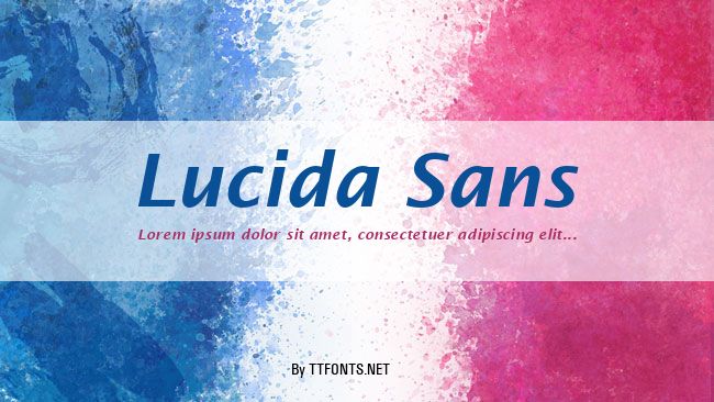 Lucida Sans example