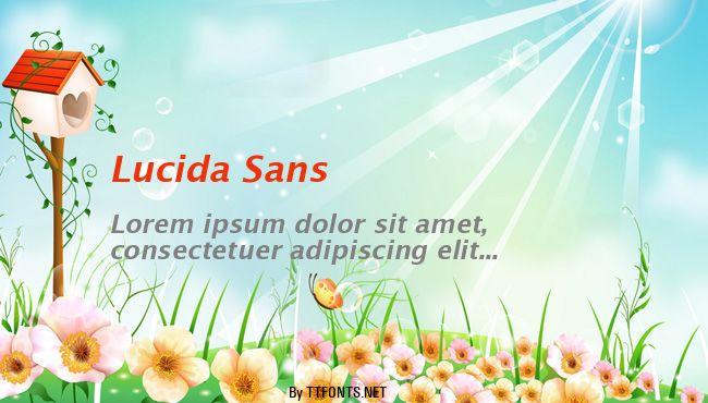 Lucida Sans example