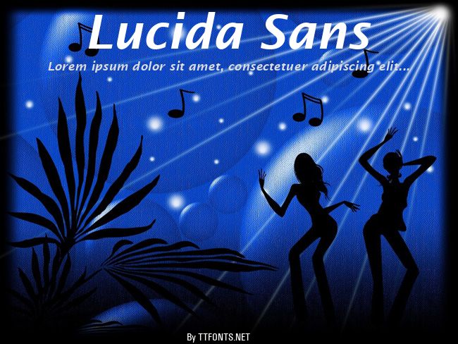 Lucida Sans example