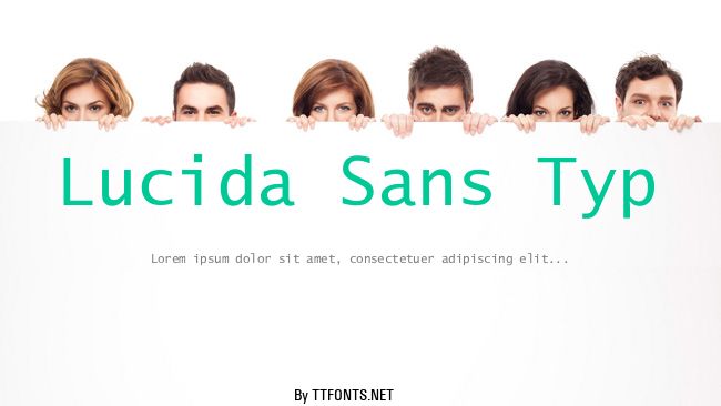 Lucida Sans Typ example