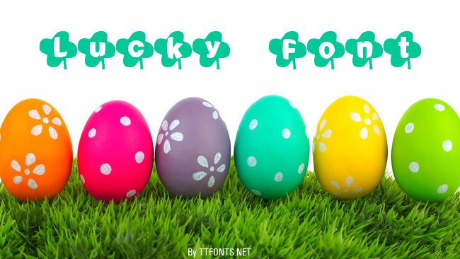 Lucky Font example
