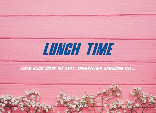 Lunch time example