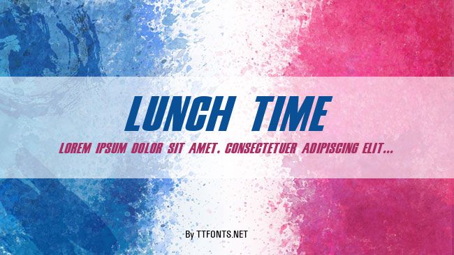 Lunch time example