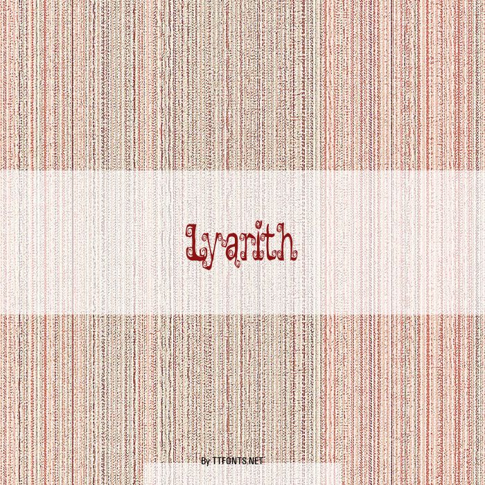 Lyarith example
