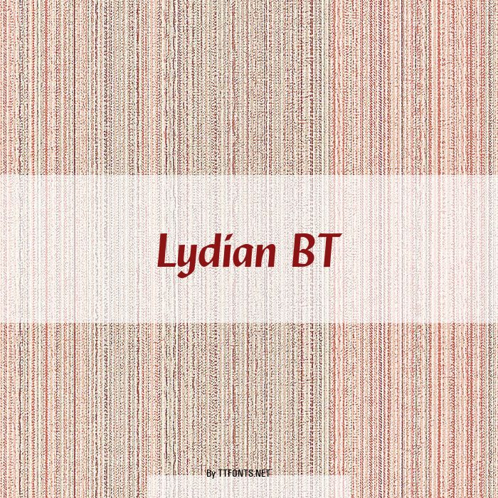 Lydian BT example