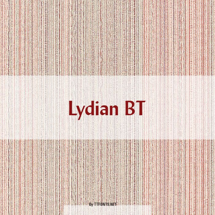 Lydian BT example
