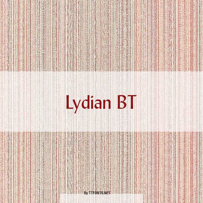 Lydian BT example