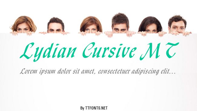 Lydian Cursive MT example