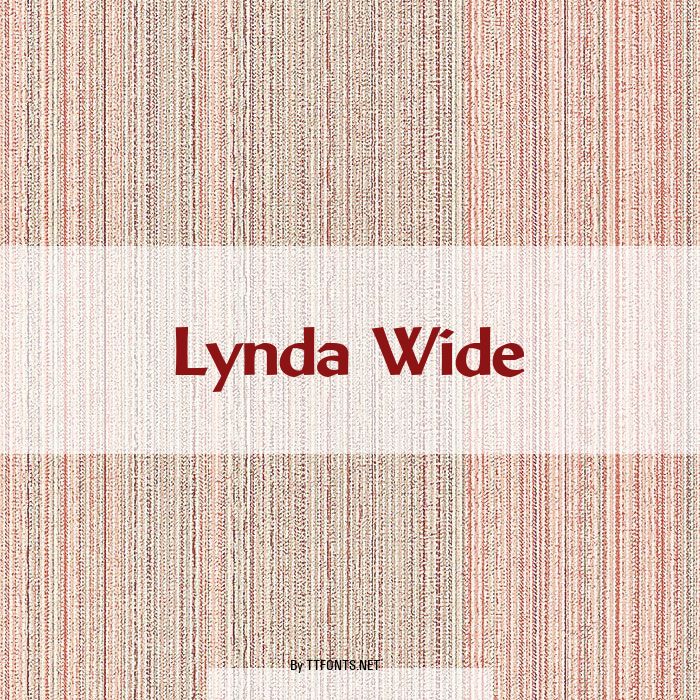 Lynda Wide example
