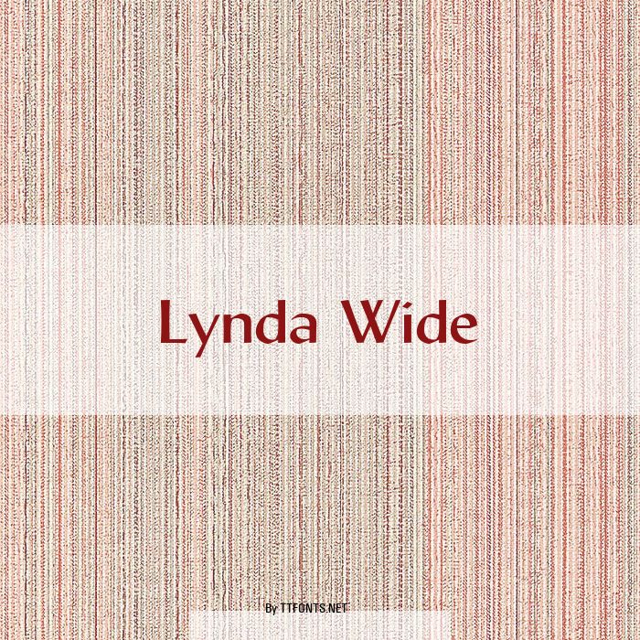 Lynda Wide example