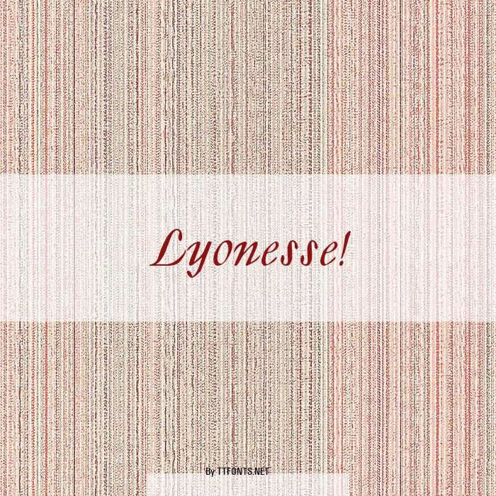 Lyonesse! example