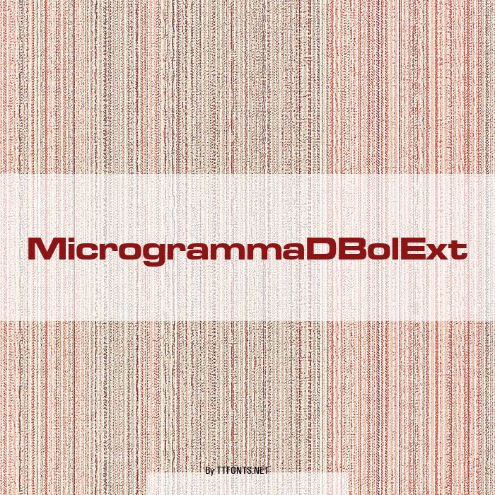 MicrogrammaDBolExt example