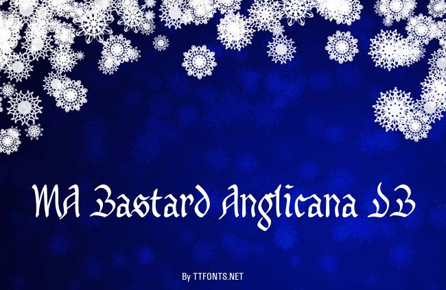 MA Bastard Anglicana DB example