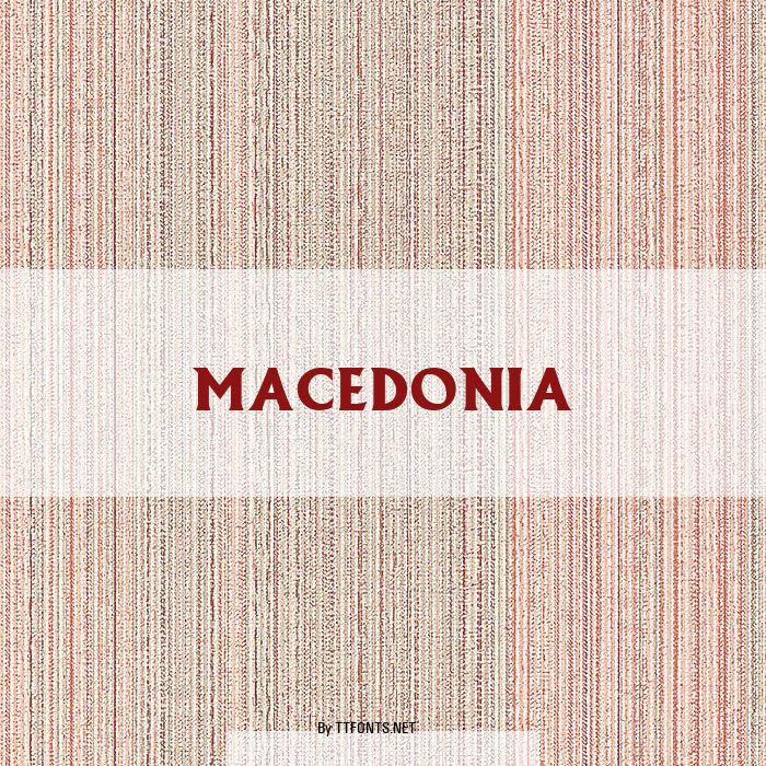 Macedonia example